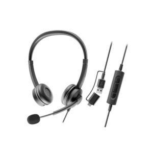 AURICULARES AXTEL FLOW STEREO USB-C + USB-A