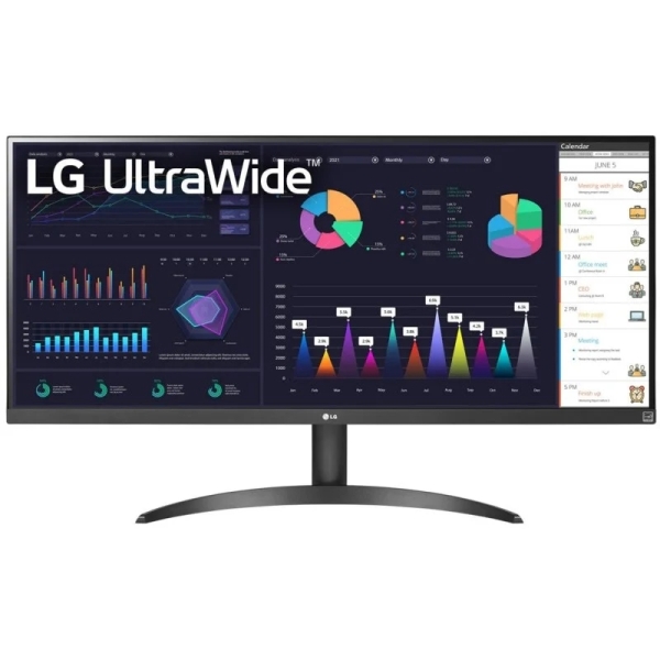 Monitor LG Ultrawide  34" LED IPS UltraWide FullHD 100Hz FreeSync  5ms  Ajustavel em Altura  HDMI/DisplayPort - VESA 100x100mm