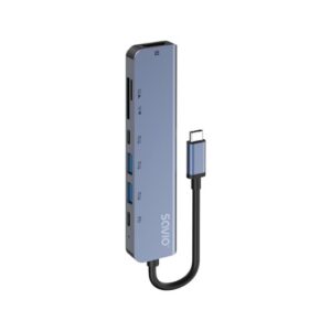 HUB SAVIO 7IN1 USB-C AK-82