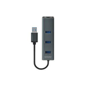 USB-A AND RJ-45 HUB SAVIO AK-58