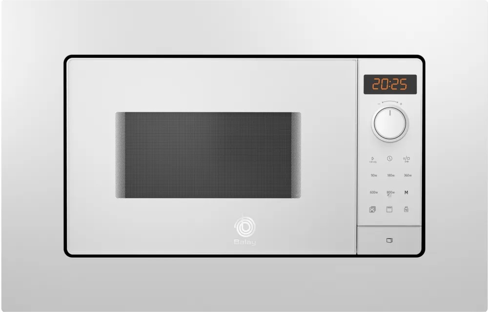 Microondas de Encastre 3CG6142B4 20L 800W c/ Grill (Branco) - BALAY