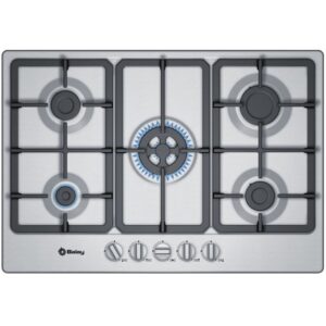 Placa 5 Bocas a Gás 750x520mm (Inox) - BALAY