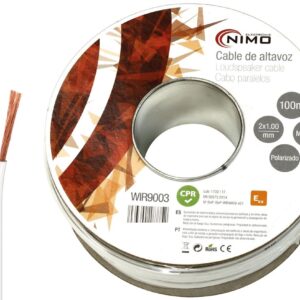 Bobine Cabo Coluna Branco 2x 1mm Branco (100 mts) - NIMO