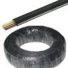 Bobine Cabo Telefone 4 Condutores Espalmado (100 mts) - Preto