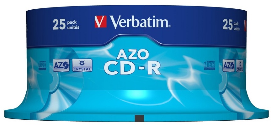 Pack 25x CD-R AZO Crystal 700 MB - VERBATIM