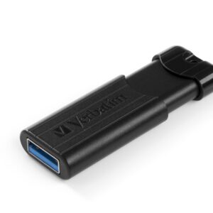 Pen Drive PinStripe 128 GB USB Type-A 3.2 Gen 1 (3.1 Gen 1) Preto - VERBATIM