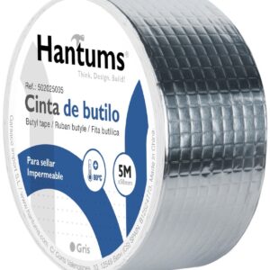 Fita Adesiva Butílica Alumínio Impermeável 50mm (5 mts) - HAMTUMS