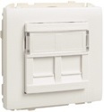 Aro com Módulo Duplo p/ Conectores RJ45 (APOLO 5000) - EFAPEL