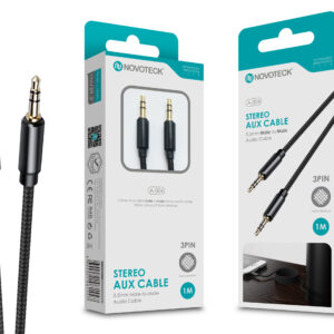 Cabo Aux 1M 3Pin Jack 3.50 NOVOTECK A-004