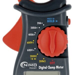 Pinça Amperimétrica Digital Multifunções 600V AC/DC 400A AC - NIMO