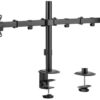 Suporte de Mesa Articulado p/ 2 Monitores 17~32 (Preto) - EQUIP