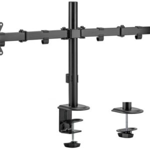 Suporte de Mesa Articulado p/ 2 Monitores 17~32 (Preto) - EQUIP