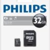 Cartão de Memória 32GB microSDHC Class 10 + Adaptador - PHILIPS