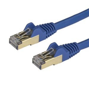 Cabo de Rede RJ45 Cat6a U/FTP Azul (50cm) - STARTECH