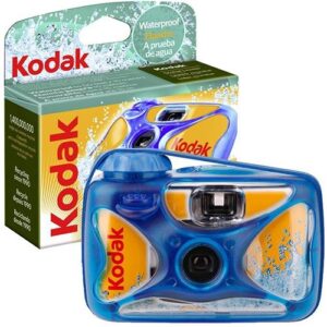 Câmara Descartável Fun Aquatic Sport c/ Flash (Amarelo/Azul) - KODAK