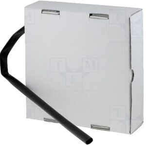 Rolo Manga Termoretratil Ø9,5  4,75mm (10 mts) - Preto