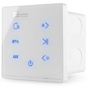 Amplificador de Parede 80W c/ Leitor Bluetooth/USB/SD (Powerline A100W) - Power Dynamics