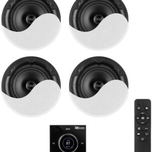 Sistema de Som Amplificado Bluetooth/USB/SD c/ 4 Colunas 6,5 (POWERLINE B100BSET) - POWER DYNAMICS