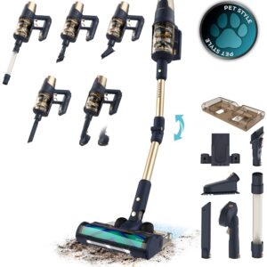 Aspirador Vertical Conga Rockstar RX70 AquaPet Flex (Preto/Dourado) - CECOTEC