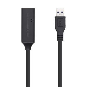 Cabo USB 3.0 Macho - Fêmea 15m (Preto) - AISENS