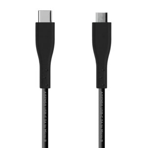 Cabo USB C Macho - Micro USB B Macho (2 mts) - AISENS