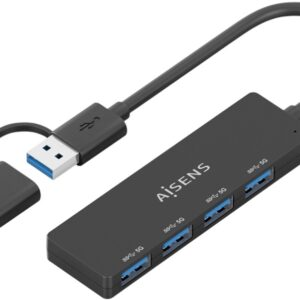 Hub USB-C/USB-A 4-EM-1 (4x USB 3.0) - AISENS