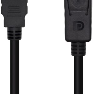 Cabo Conversor Displayport Macho - HDMI Macho (1 metro) - AISENS