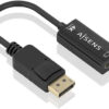 Conversor Displayport - HDMI 4K Preto (15cm) - AISENS
