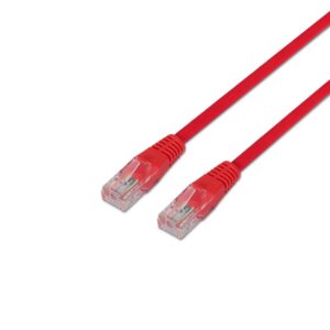 Cabo de Rede RJ45 Cat6 UTP Vermelho (1 metro) - AISENS