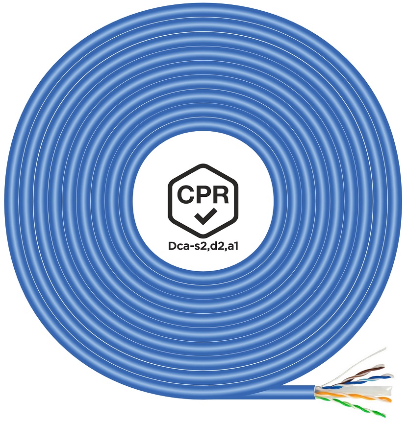 Bobine Cabo de Rede UTP LSZH CPR Dca Cat.6 AWG24 (100 mts) - AISENS