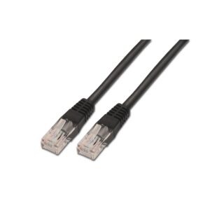 Cabo de Rede RJ45 Cat6 U/UTP Preto (3 mts) - AISENS