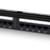 Painel de Conexões 1U Cat6 RJ45 UTP (Preto) - AISENS