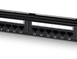 Painel de Conexões 1U Cat6 RJ45 UTP (Preto) - AISENS