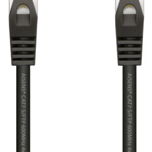 Cabo de Rede RJ45 Cat7 S/FTP Preto (2 mts) - AISENS