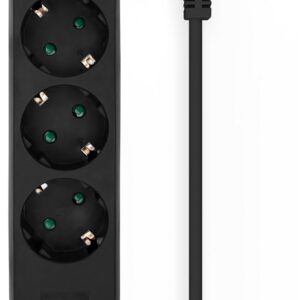 Extensão Quadrupla Preto (1,4 mts) - AISENS