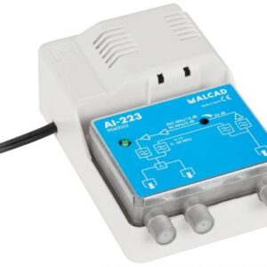Amplificador Interior TV [VHF + UHF] 2 Saídas c/ Retorno - ALCAD