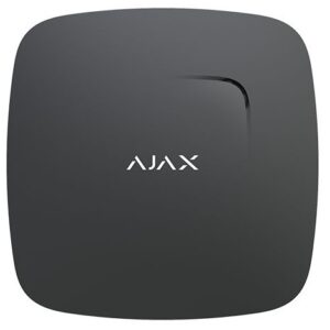 Detector de Fumo e Sensor de Temperatura s/ Fios 868MHz (Preto) p/ Alarme AJAX AJ-HUBKIT
