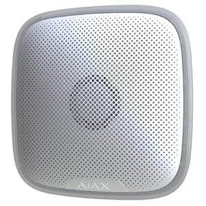 Sirene para Exterior 113dB s/ Fios 868MHz (Branco) p/ Alarme AJAX AJ-HUBKIT
