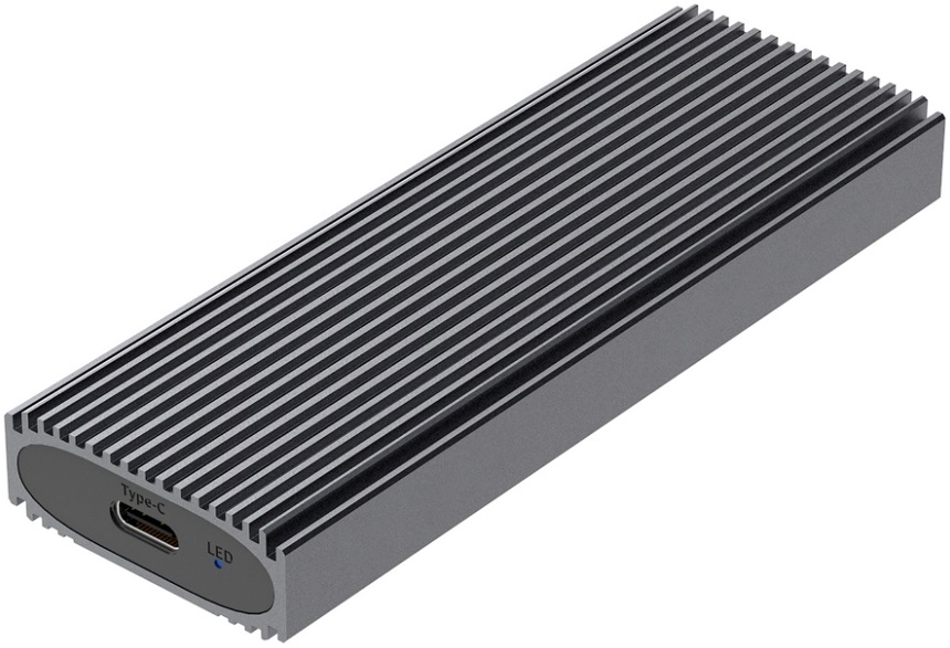 Caixa Externa USB 3.2 p/ Disco SSD M.2 NVMe (Cinza) - AISENS