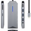 Docking Station USB-C 9-em-1 (Cinza) - AISENS