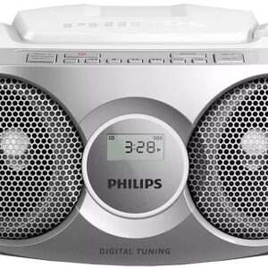 Radio FM c/ Leitor CD Portátil 3W (Prateado) - PHILIPS