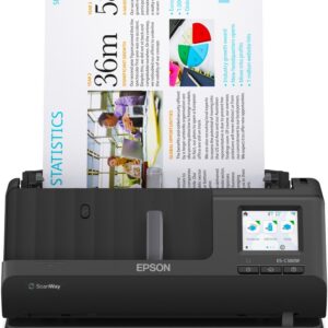 Scanner Compacto ES-C380W Wi-Fi (Preto) - EPSON