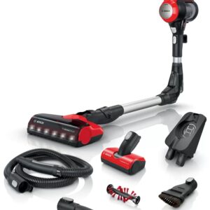Aspirador Vertical Unlimited 7 ProAnimal 0.3L 18.0V (Preto/Vermelho) - BOSCH