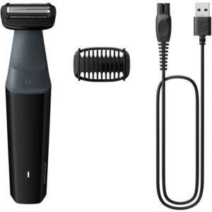Aparador Corporal Bodygroom Series 3000 BG3017/01 (Preto/Cinzento) - PHILIPS