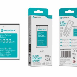 Bateria Li-ion Polymer NOVOTECK BL-5C 1000mAh 3,7V