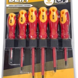 Kit 6x Chaves Isoladas 1000V (Cruz e Fenda) c/ Suporte - BLIM