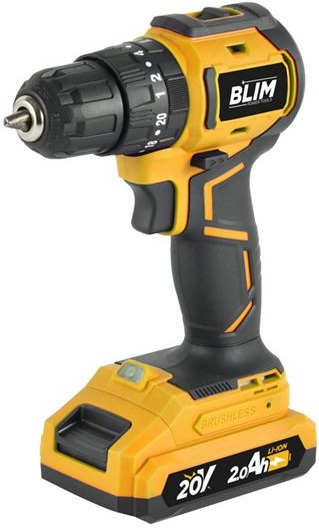 Aparafusadora Berbequim 1650RPM s/ Fios 20V c/ Bateria 2Ah - BLIM