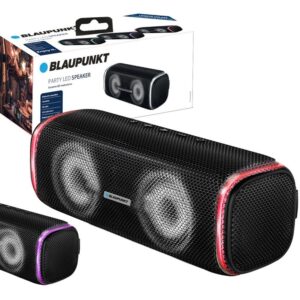 Coluna Portátil BLP3920 Bluetooth 20W c/ Leds (Preto) - BLAUPUNKT
