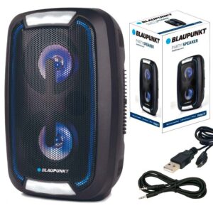 Coluna Portátil BLP3923 Bluetooth 10W 4.1 c/ Leds (Preto) - BLAUPUNKT