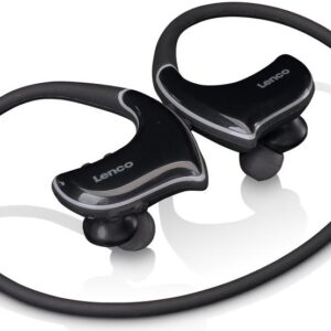 Auriculares Bluetooth à Prova de Água c/ Leitor MP3 4GB (Preto) - LENCO